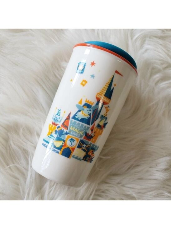 Disney Other - Disney Starbucks Magic Kingdom Ceramic Tumbler